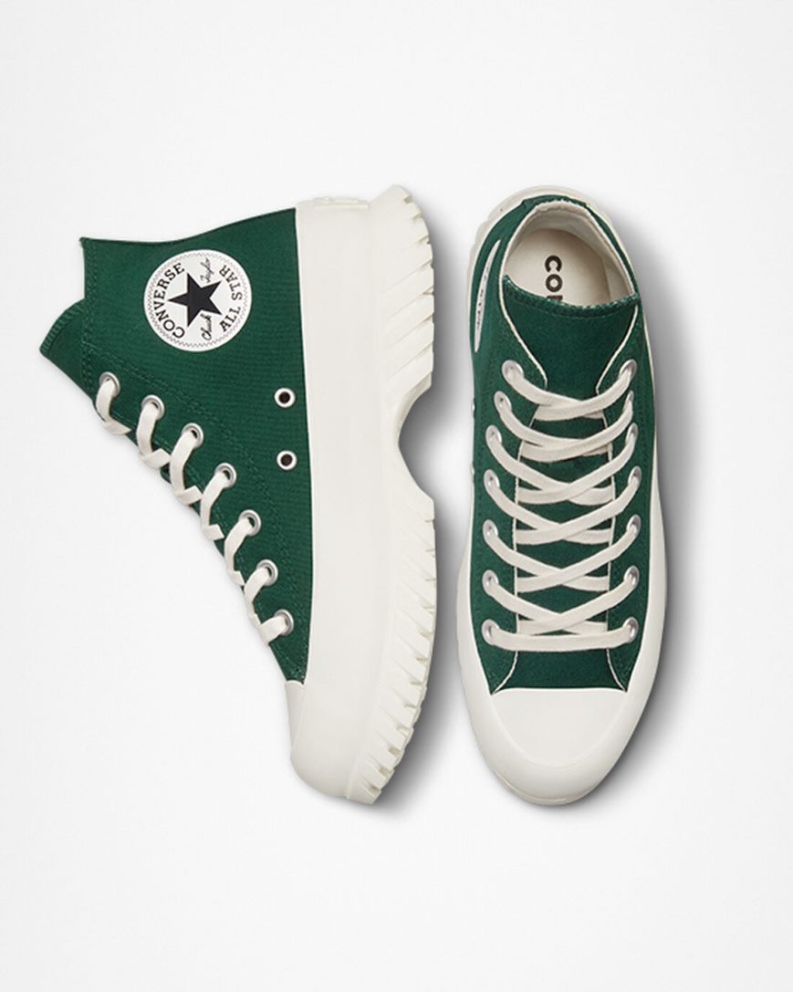 Tenis Converse Chuck Taylor All Star Lugged 2.0 Cano Alto Masculino Verdes Pretas | PT E050378